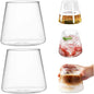 2Pcs Japanese Glassware, 10oz Creative Stemless Wine Glass Heat-Resistant by Unknown