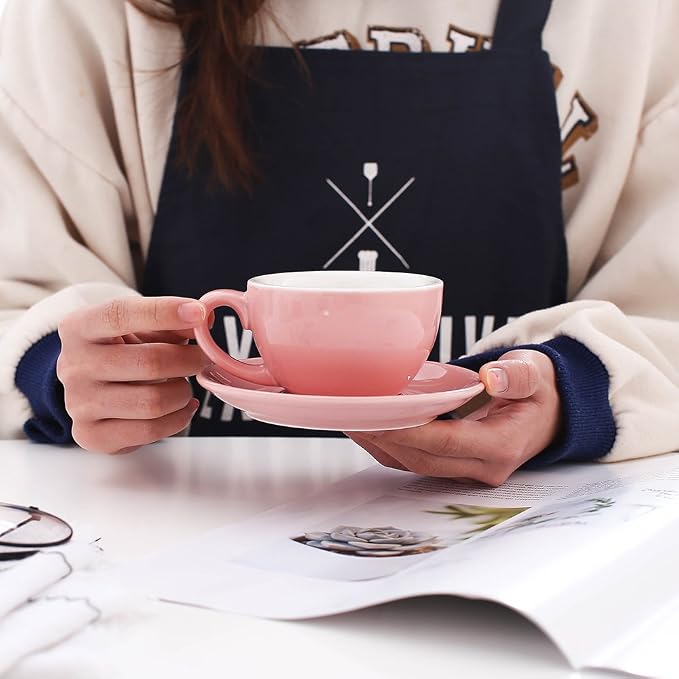 Coffeezone Barista Speciality Coffee Cup and Saucer, Small Cappuccino or Double - Image 2