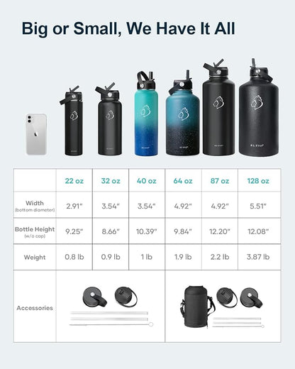 BUZIO 64 oz Insulated Stainless Steel Water Bottle - Image 6