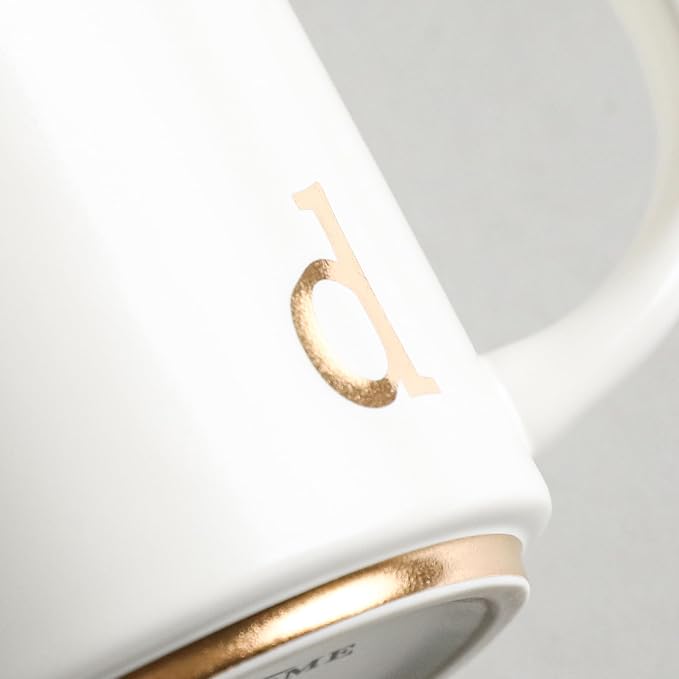 COLLECTIVE HOME Ceramic Coffee Mug, 15 oz Monogram Cup - Image 6