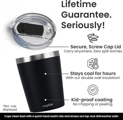 CUPKIN Toddler Tumblers, The Original 12 oz Stackable Stainless Steel Cups - Image 3