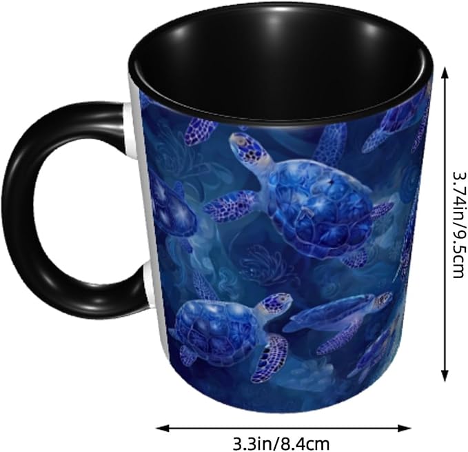 Sea Turtle Coffee Mug 11 Ounce Mugs Ceramic Tea Cup Drinking Water Cups | - Image 3