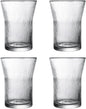 Glacier Glass Coffee Mug | 4-Pack 301-400ml | No Sleeve, Stylish Heat-Resistant by Boxonly
