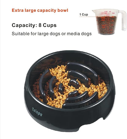 Large Slow Feeder Dog Bowls, Hold 8 Cups, Stop Bloat Bowl Anti-Choking - Image 2