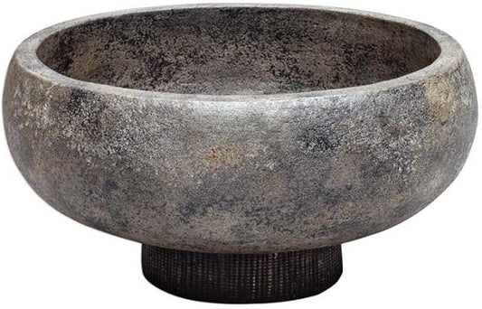 Uttermost Brixton 14" Wide Black Terracotta Modern Decorative Bowl