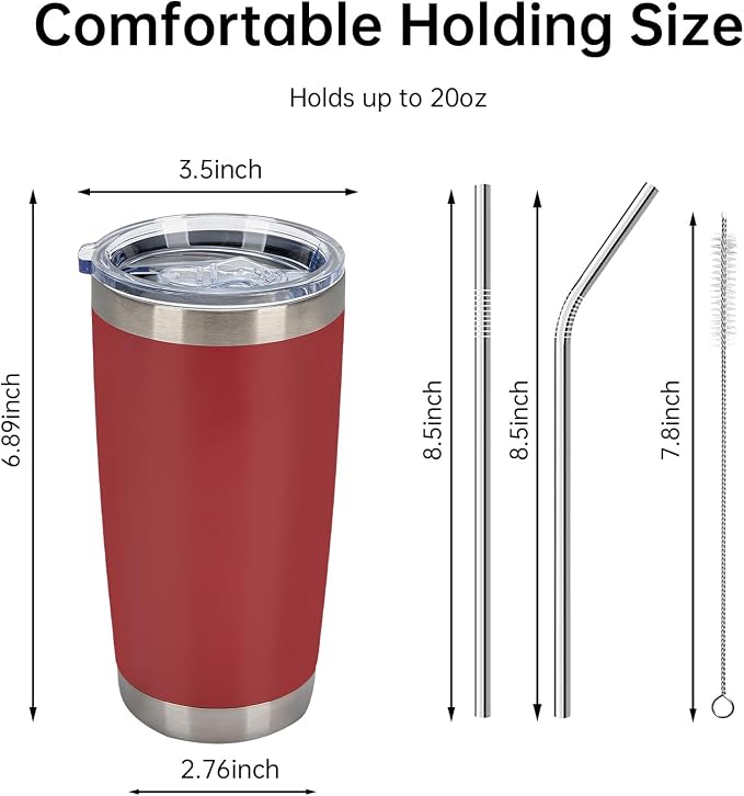 IEOVIEE 32 Pack 20oz Stainless Steel Insulated Bulk Tumblers - Image 3