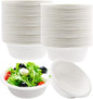 Lshfwn 100 PCS 12 OZ Disposable Paper Bowls, 100% Compostable Biodgradble Bowl by Lshfwn