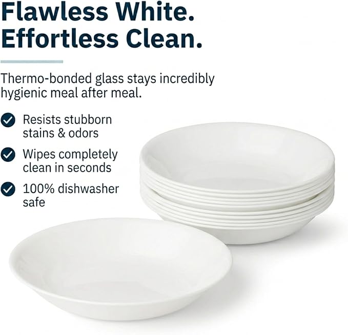 Corelle Vitrelle 6-Piece Bowl Set Triple Layer Glass and Chip Resistant - Image 6