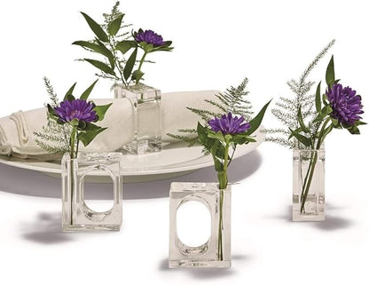 Two's Company Set of 4 Napkin Rings/bud Vase - Image 4