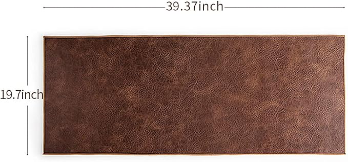 Waterproof PU Leather Table Runner, 20×39 Inch Vintage Coffee/Tea Mats - Image 9