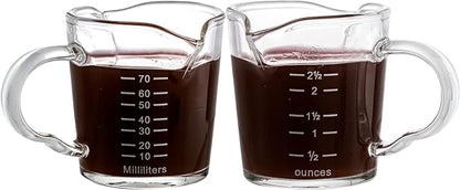 Hacaroa 4 Pack Double Spouts Measuring Cups Espresso Shot Glass - Image 5