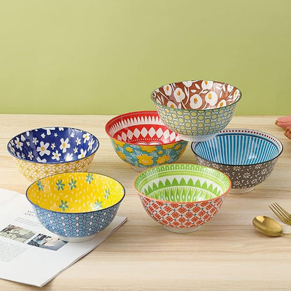 Porcelain Soup Cereal Bowls Set - Image 4
