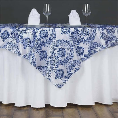 Efavormart Royal Damask Flocking Square Tablecloth Overlay 60"x60" Square by efavormart