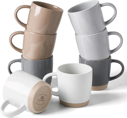 famiware Coffee Mugs for 8, 13 oz Mug Set, Dringking Cup by Famiware