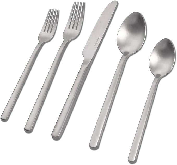 Silverware Set, 20 Piece Flatware Cutlery Set by KINGSTONE