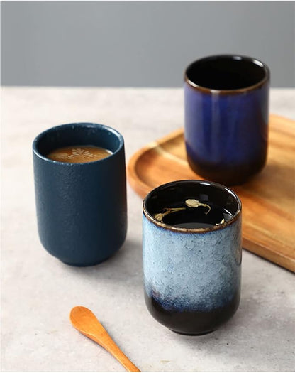 Large Ceramic Tea Set, Chinese Tea Cup, Coffee Cup, Ceramic Mate Tea Cup Set 4 - Image 3