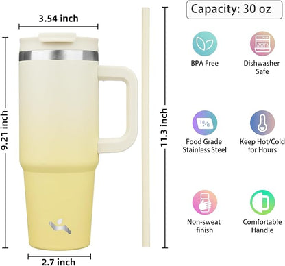 Konokyo 30 oz Insulated Tumbler Water Bottle - Image 4