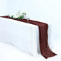 Efavormart 10ft Burgundy Cheesecloth Table Runner by efavormart