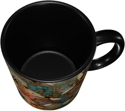 FyLybois Bee Coffee Mug 11 Ounce Mugs Ceramic Tea Cup Drinking Water Cups | - Image 5