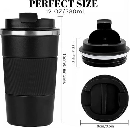 Insulated Travel Coffee Mug, Stainless Steel Coffee Cup - Image 3