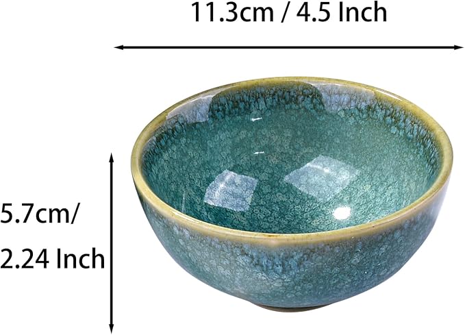 Porcelain Rice Bowls Ceramic Sushi Bowl Set of 4 Perfect - Image 6