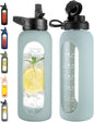CIVAGO 40 oz Glass Water Bottle by CIVAGO