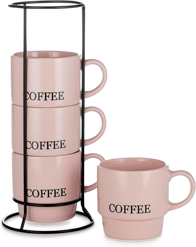 Signature Housewares Stackable Coffee Mug Tower Set by SignatureHousewares