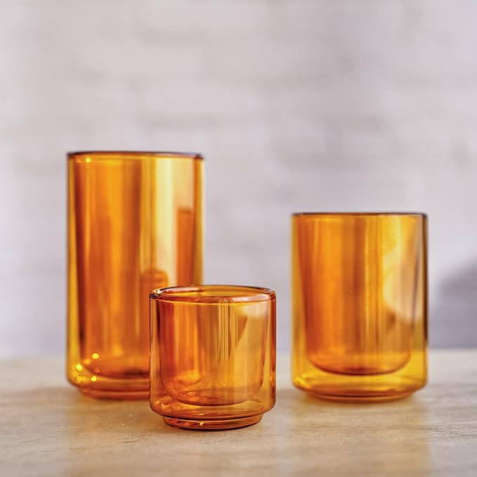 Terra Kaffe Marigold Mezzo 8 oz Double-Walled Coffee Glass – Borosilicate - Image 5