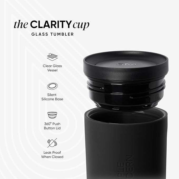 Simple Modern Glass Coffee Mug - Image 2