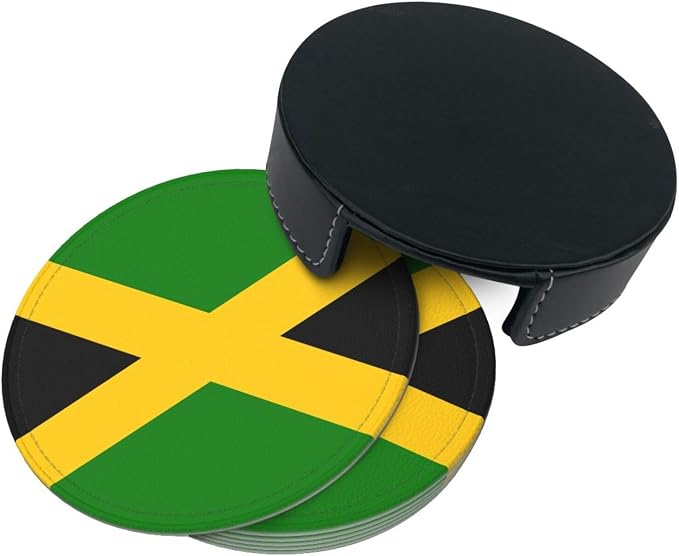 Jamaican Flag Coasters for Drinks - Image 9