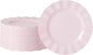 72 Pack Pink Plastic Plates, Thanksgiving by NZVCNTableware