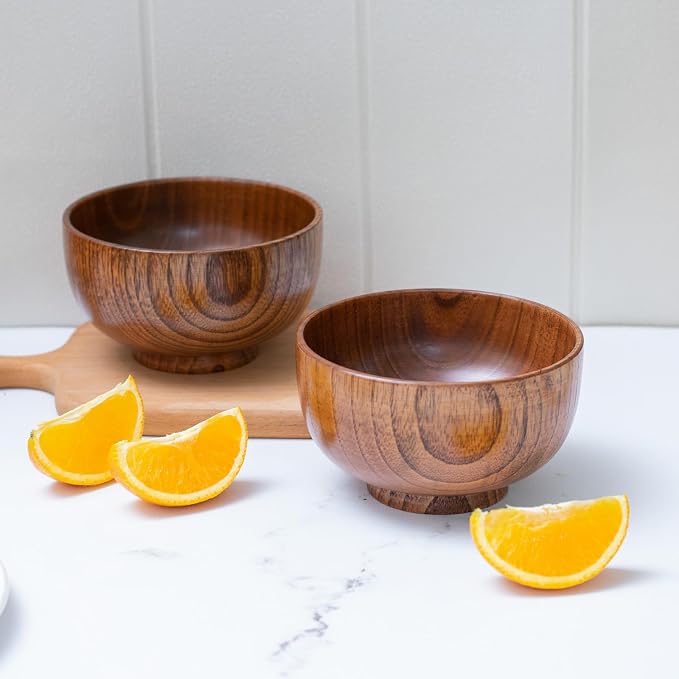 Handmade Wood Bowl, for Rice, Decoration - Image 6