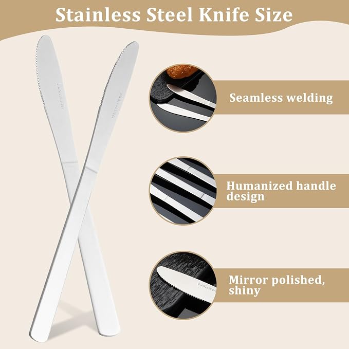 72 PCS Dinner Knifes Set - Image 5