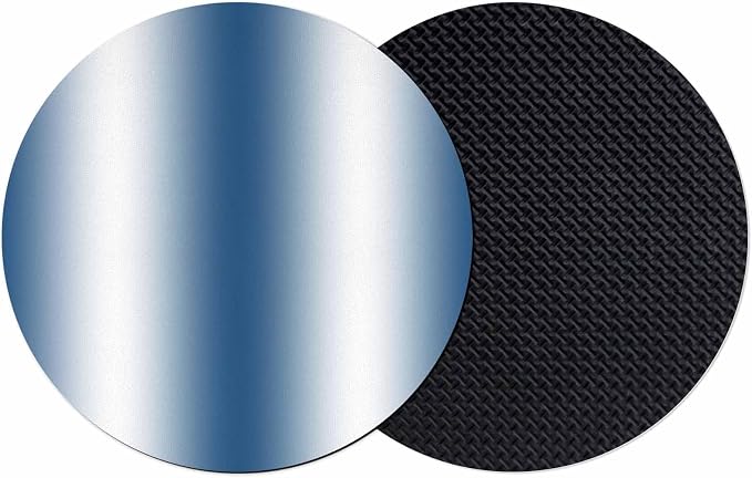 Ombre Lake Blue Coasters Set of 2, Modern Minimalist Geometric Gradient Color by PIEPLE