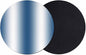Ombre Lake Blue Coasters Set of 2, Modern Minimalist Geometric Gradient Color by PIEPLE