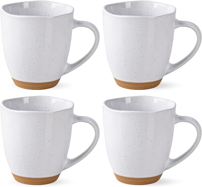 AmorArc 12oz Coffee Mugs, Ceramic Coffee Mugs set of 4 by AmorArc