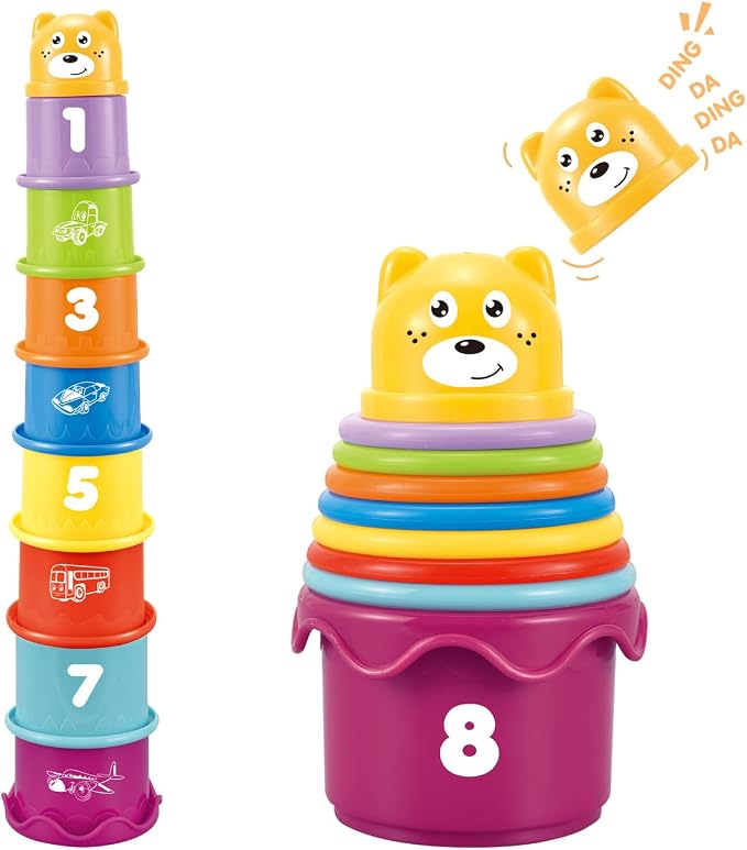 Baby Stacking Nesting Cups Toys, Baby Toys 6 to 12 Months, Montessori Toys by CosawayUS