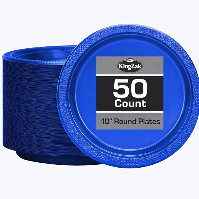 Blue Plastic Plates by HannaKSignature