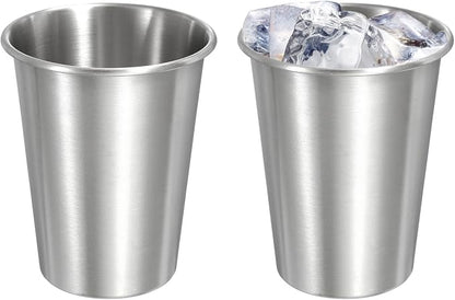 uxcell 2 Pcs Stainless Steel Cups, 12oz/350ml Metal Cups Double Wall Tumbler by uxcell