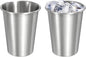 uxcell 2 Pcs Stainless Steel Cups, 12oz/350ml Metal Cups Double Wall Tumbler by uxcell