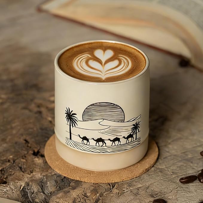 7oz Ceramic Mug Cups with DIY Canvas - Image 4