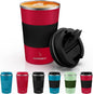MOMSIV 12oz Travel Coffee Mug, Insulated Coffee Cup by MOMSIV