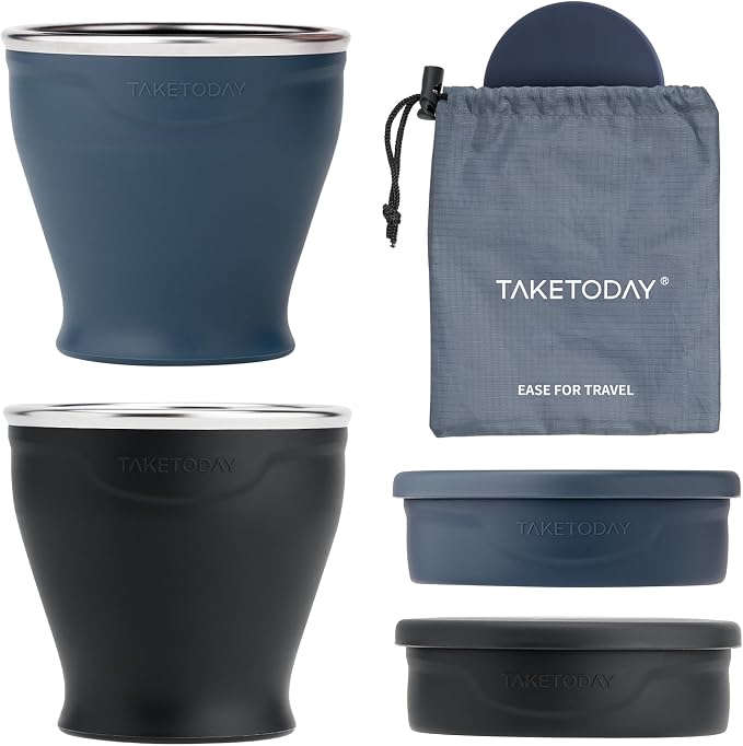 TakeToday Collapsible Cup 8 oz 2-Pack by TAKETODAY