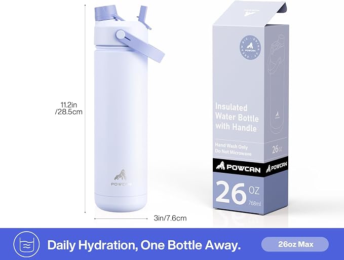 POWCAN 26 oz Insulated Water Bottle - Image 6