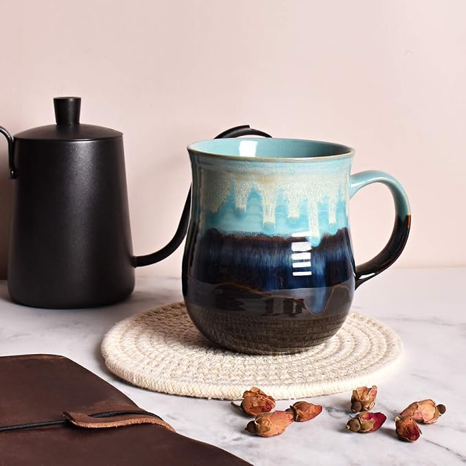 Bosmarlin Large Ceramic Coffee Mug, Big Tea Cup - Image 4