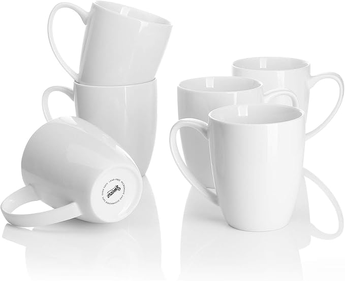 Sweese Porcelain White Coffee Mugs by Sweese