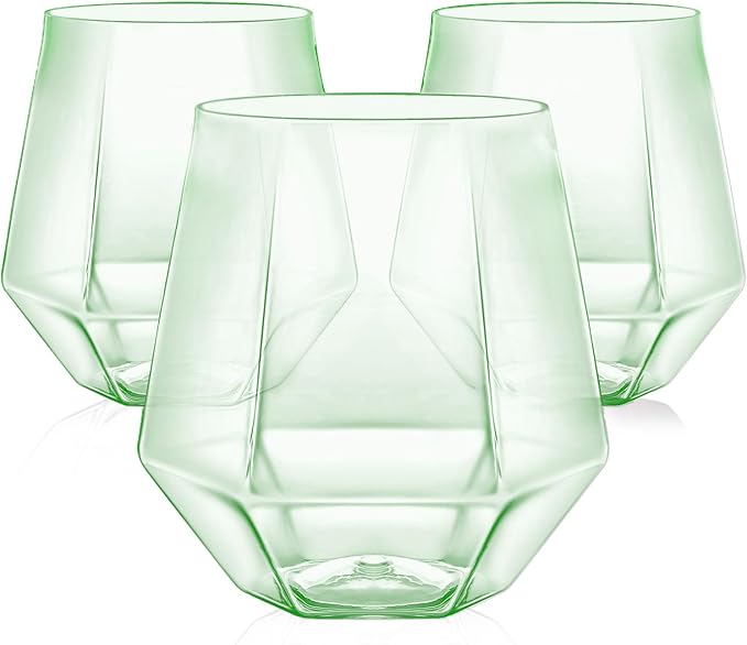 40 Pack Plastic Wine Glasses, 12 Oz Disposable Cocktail Whiskey Glasses | by Maaacute