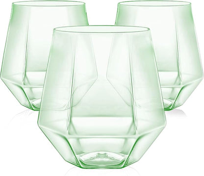40 Pack Plastic Wine Glasses, 12 Oz Disposable Cocktail Whiskey Glasses | by Maaacute
