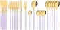 JASHII Flatware Set 24 Piece, Stainless Steel Silverware Set, Macaron Small by JASHII
