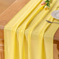 Yellow Chiffon Table Runner Summer Boho Wedding Birthday Party Decor | 14ft by Socomi